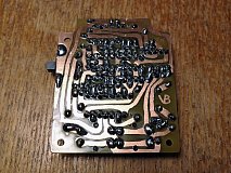 Circuit board is all hand-drawn.